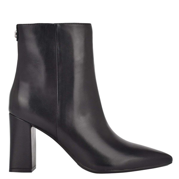 Nine West Cacey 9x9 Heeled Black Ankle Boots | South Africa 16X95-9L85